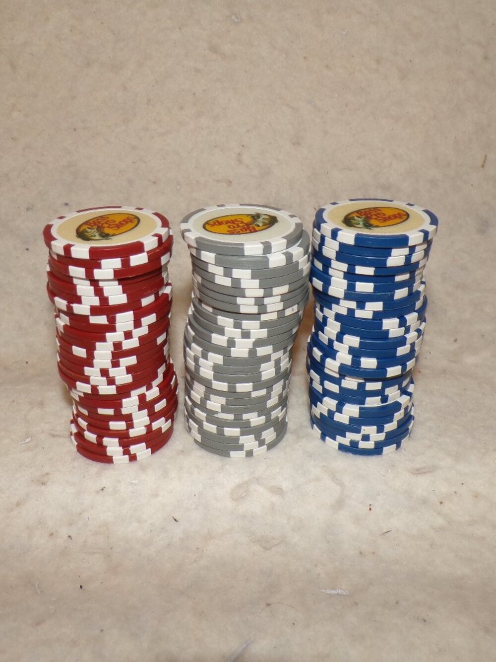 75 Bass Pro Shops Poker Chips 12 gram Golf Ball Marker chip